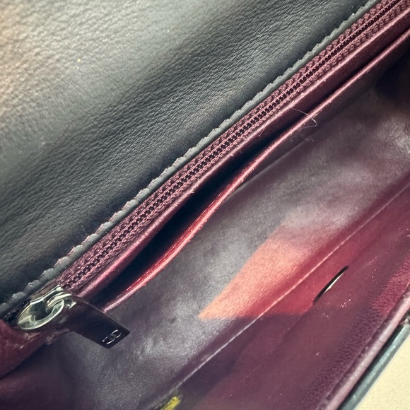 Auth Chanel Mini Rectangular Classic Black Striated Patent - Picture 10 of 10